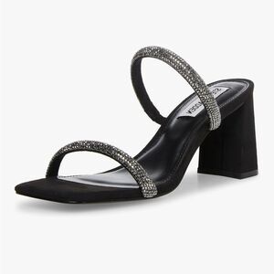 Steve Madden Lilah Heeled Sandal Black Size 8.5